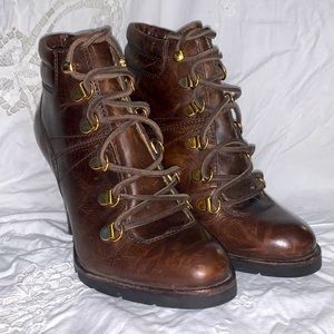 Micheal Kors 5.5 leather brown shoes